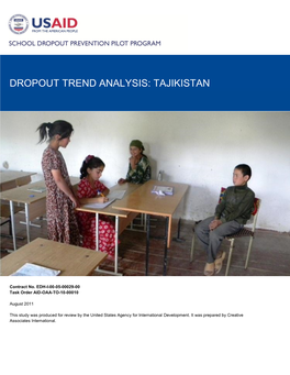 Dropout Trend Analysis: Tajikistan