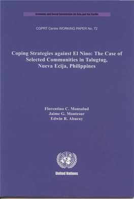 The Case of Selected Communities in Talugtug, Nueva Ecija, Philippines