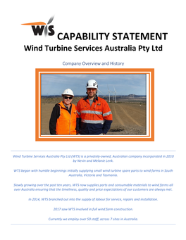 Capability Statement August 2020
