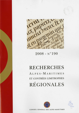 Recherches Régionales N°190