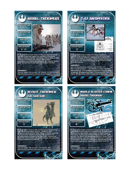 SW Hoth Cards