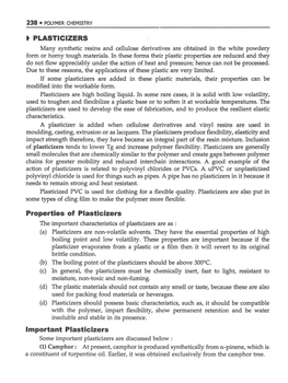 • PLASTICIZERS Properties of Plasticizers Important Plasticizers