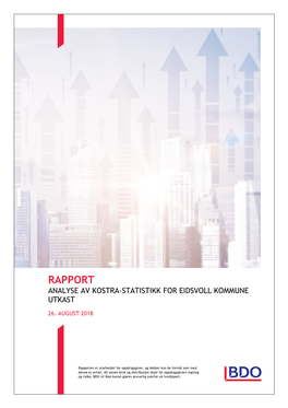 Rapport Analyse Av Kostra-Statistikk for Eidsvoll Kommune Utkast