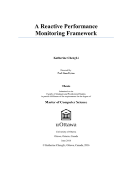 A Reactive Performance Monitoring Framework