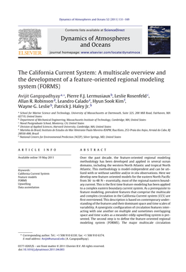 The California Current System: a Multiscale Overview And