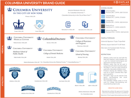 Columbia University Brand Guide