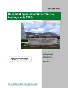 Documenting Automated Fortran-C++ Bindings with SWIG