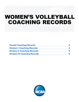 Women's Volleyball Coaching Records