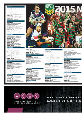 Watch All Your Nrl Games Live & on the Big