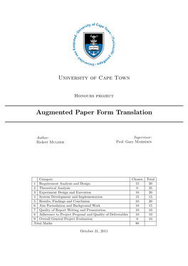 Augmented Paper Form Translation