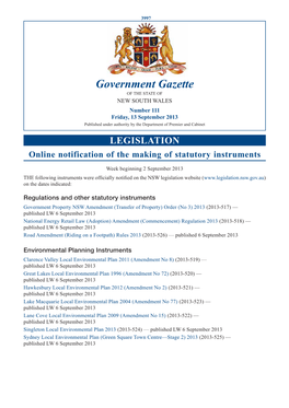 Government Gazette of 13 September 2013