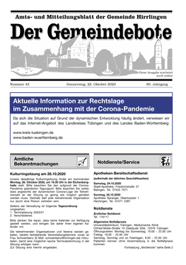 Aktuelle Information Zur Rechtslage Im Zusammenhang Mit Der Corona-Pandemie