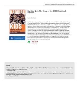 Doc Kardiac Kids: the Story of the 1980 Cleveland Browns // Download