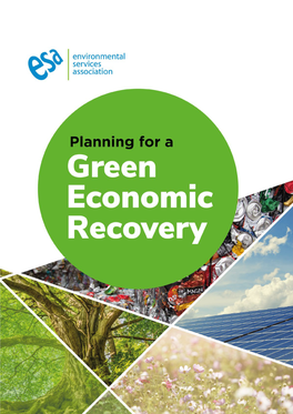 Planning for a Green Economic Recovery Environmental Services Association 3 Planning for a Green Economic Recovery