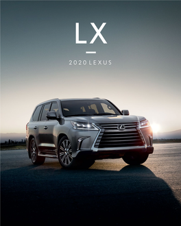 Brochure for the 2020 LX