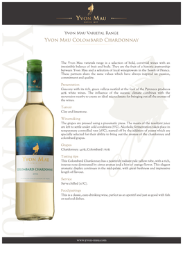 Yvon Mau Colombard Chardonnay