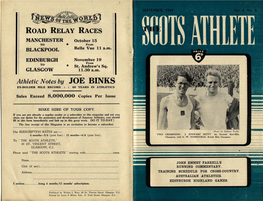 Athletic Notesby JOE BINKS