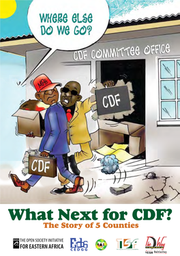 What Next for CDF? the Story of 5 Counties All Rights Reserved