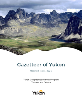 Gazetteer of Yukon
