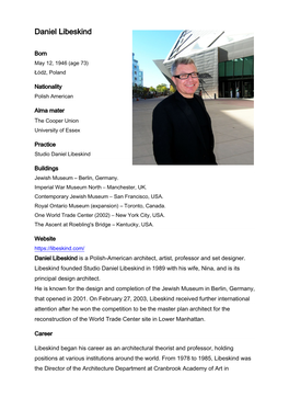 Daniel Libeskind