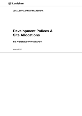 Development Polices & Site Allocations