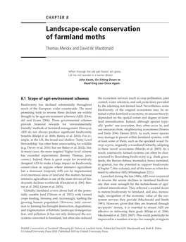 Landscape-Scale Conservation of Farmland Moths