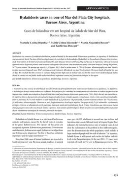 Hydatidosis Cases in One of Mar Del Plata City Hospitals, Buenos Aires, Argentina