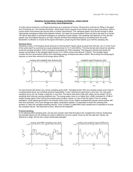 Sampling, Oversampling, Imaging and Aliasing - a Basic Tutorial by Dan Lavry, Lavry Engineering