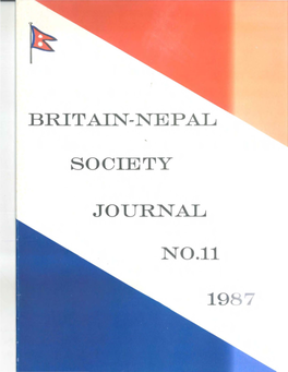 BRITAIN-NEPAI.J SOOIETY JOURNAIJ NO.Ll