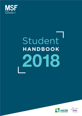 Student Handbook for Academic Year 2018