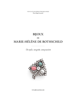 Bijoux Marie-Hélène De Rothschild