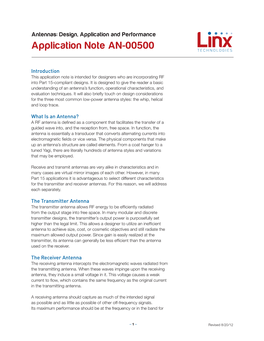 Application Note AN-00500