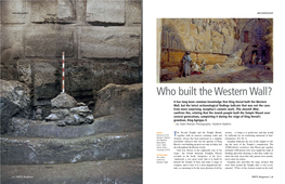 Who Built the Western Wall?