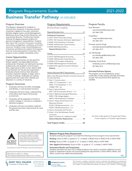 Business Transfer Pathway AS DEGREE