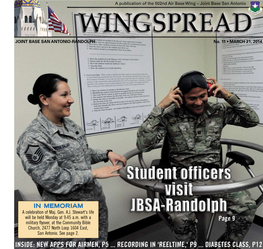 New Apps for Airmen, P5 ... Recording in 'Reeltime,' P9