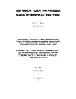 Inter-American Tropical Tuna Commission Comision Interamericana Del Atun Tropical