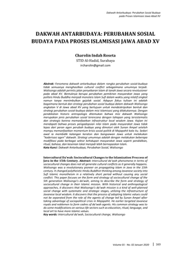 Perubahan Sosial Budaya Pada Proses Islamisasi Jawa Abad XV