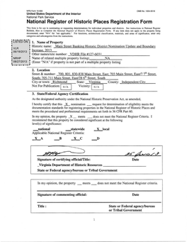 2013 Boundary Increase Nomination & 2014 Additional Documentation