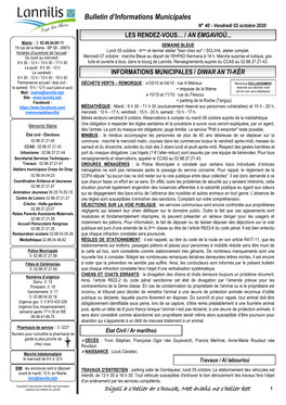 Bulletin D'informations Municipales