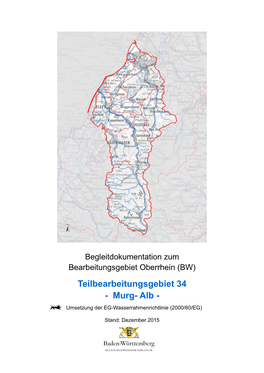 Murg- Alb - Umsetzung Der EG-Wasserrahmenrichtlinie (2000/60/EG)