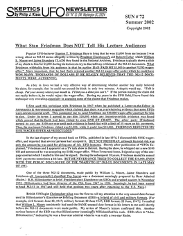 Skeptics UFO Newsletter -2- Summer2002