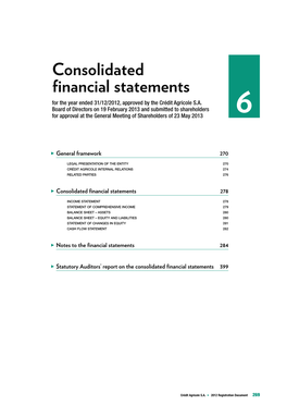 Consolidated Financial Statements 278