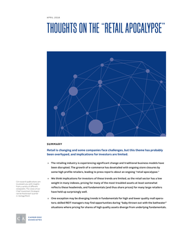 Thoughts on the “Retail Apocalypse”