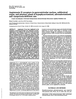 Organ, and Pituitary Gland of Hypophysectomized