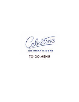 Celestino -To-Go-Menu