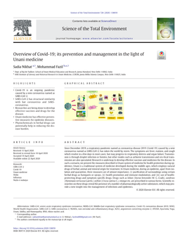 Its Prevention and Management in the Light of Unani Medicine