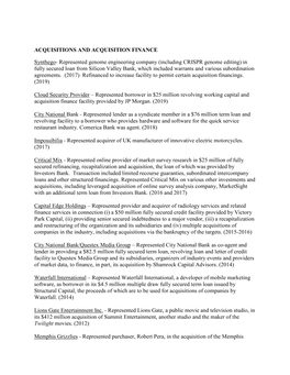 (Including CRISPR Genome Editing) in Fully Secured Loan from Silicon Valley Bank, Which Included Warrants and Various Subordination Agreements