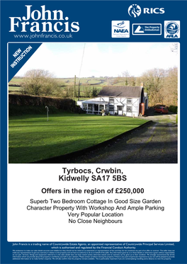 Tyrbocs, Crwbin, Kidwelly SA17