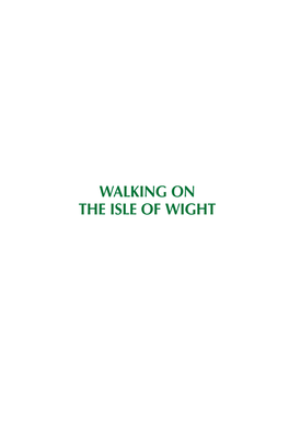 Walking on the Isle of Wight