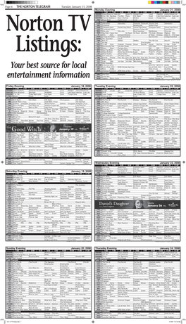 06 1-15 TV Guide.Indd 1 1/15/08 7:13:12 AM